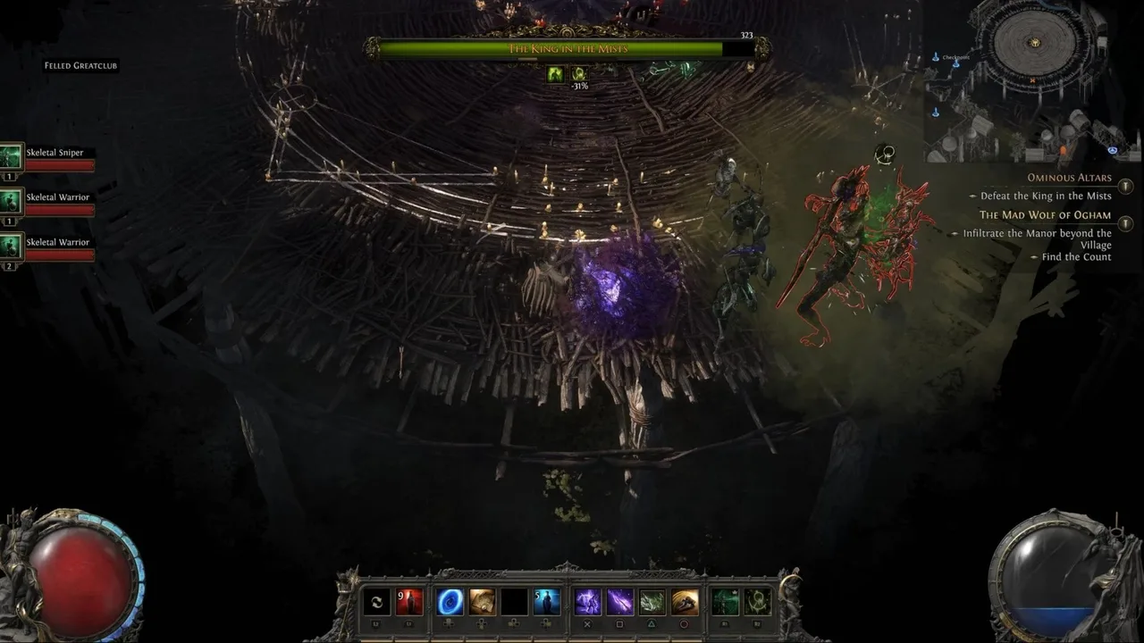 king-in-the-mists-pinnacle arena